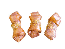 Chicken Wrap Beef Flavour Knotted Bone PL3004